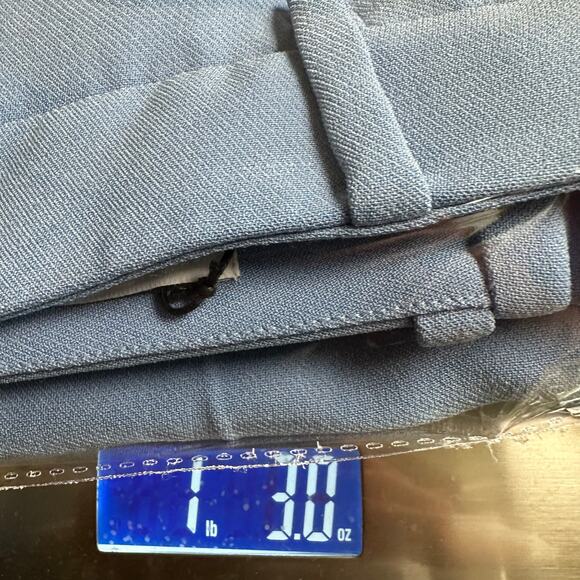 The Fold London Pants Womens 12 Blue Tavira Trousers Crop NEW Business Luxury - Picture 15 of 16